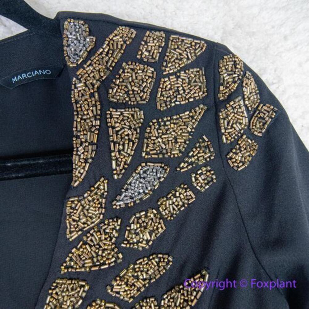 New! GUESS by Marciano black Claudia Embellished Tunic dress, size 0 - Picture 11 of 16